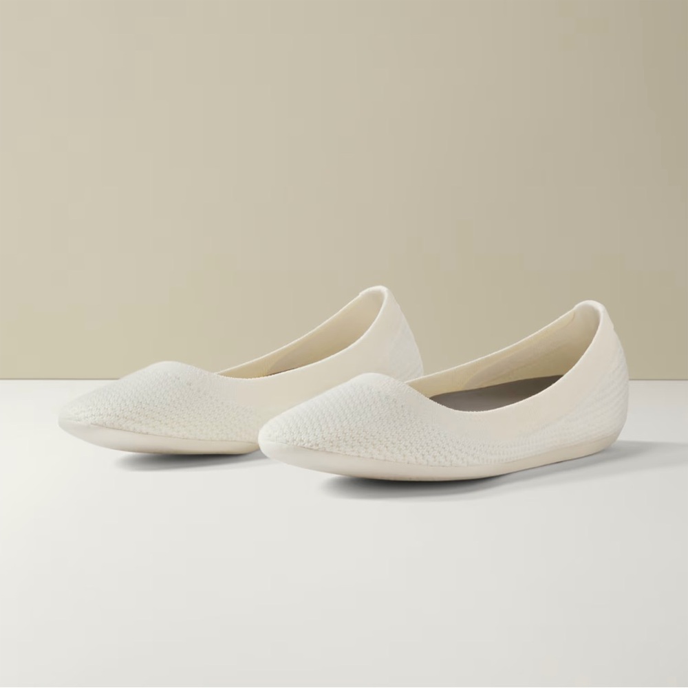 Allbirds White Knit Flats